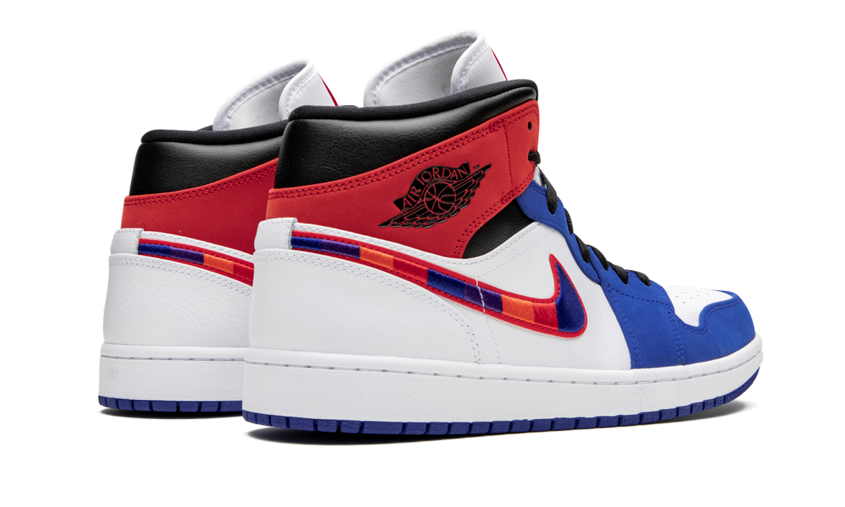 Air Jordan 1 Mid  Multicolor Swoosh