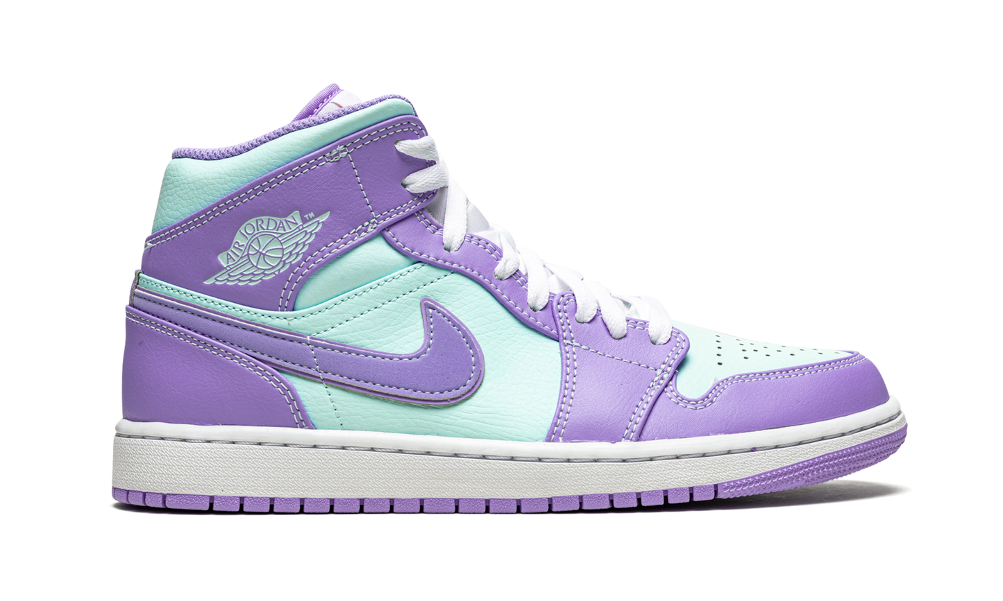 Air Jordan 1 Mid  Purple Pulse / Glacier Blue
