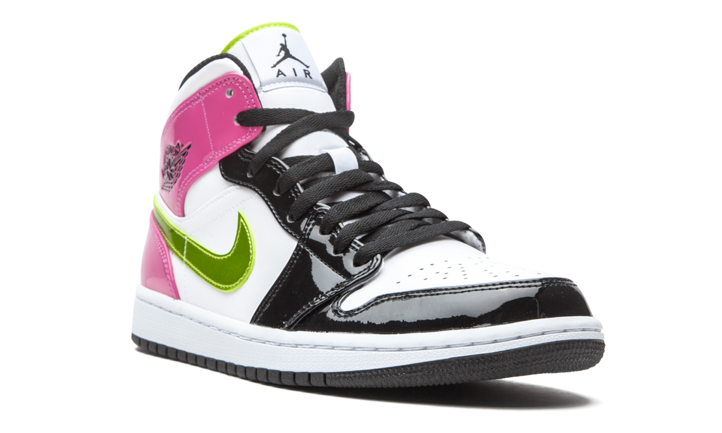 Air Jordan 1 Mid SE  Cyber / Active Fuchsia