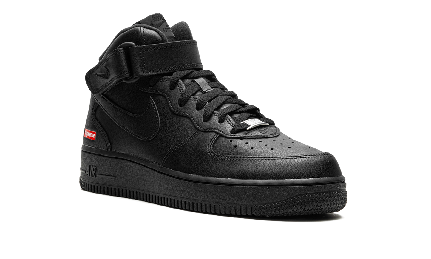 Air Force 1 Mid  Supreme - Mini Box Logo Black