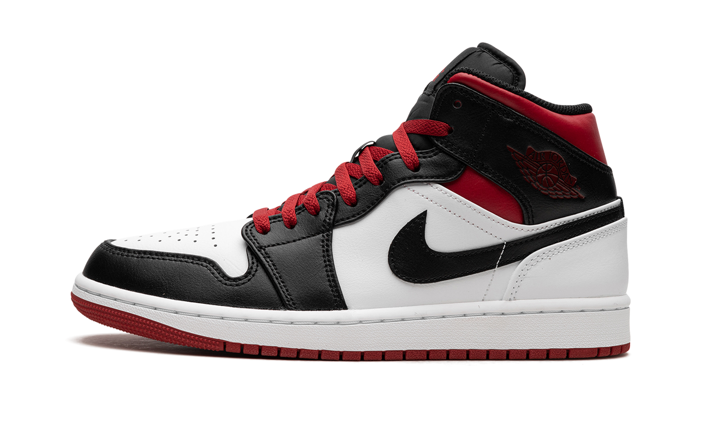 Air Jordan 1 Mid  Gym Red Black Toe