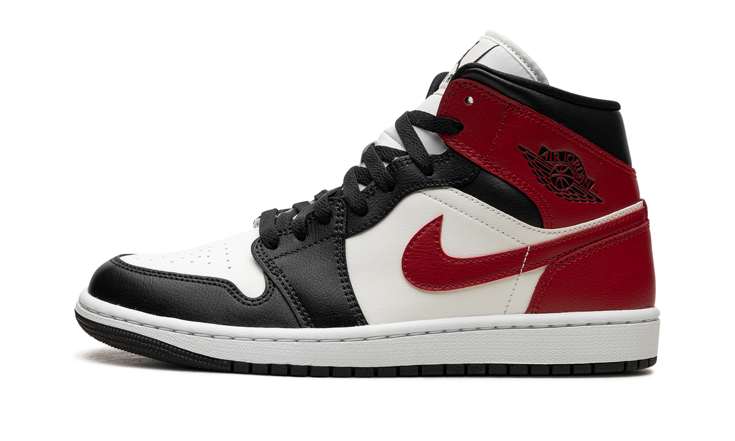AIR JORDAN 1 MID WMNS  Black Toe