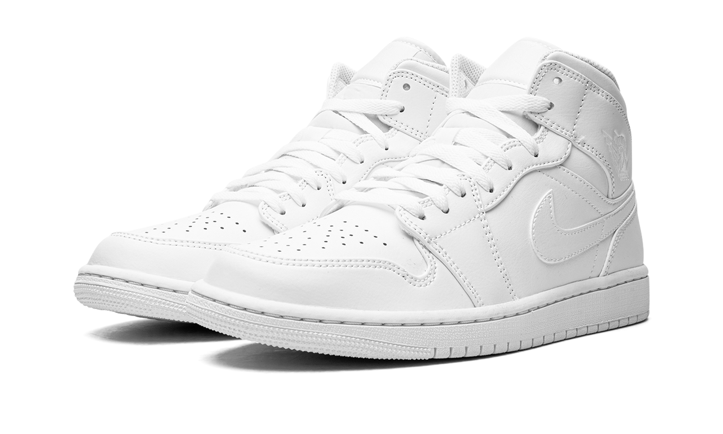 Air Jordan 1 Mid  Triple White