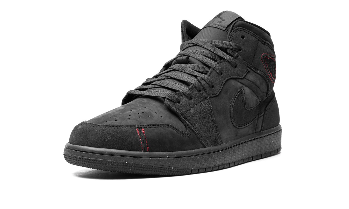 Air Jordan 1 Mid SE Craft  Dark Smoke Red