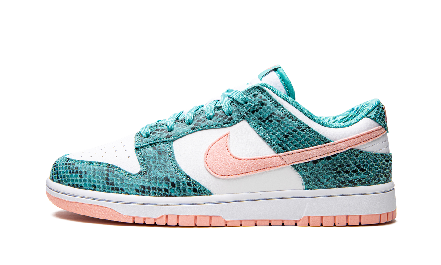 Dunk Low  Snakeskin Washed Teal Bleached Coral