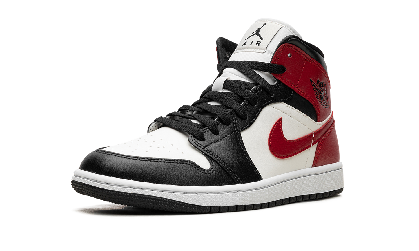 AIR JORDAN 1 MID WMNS  Black Toe