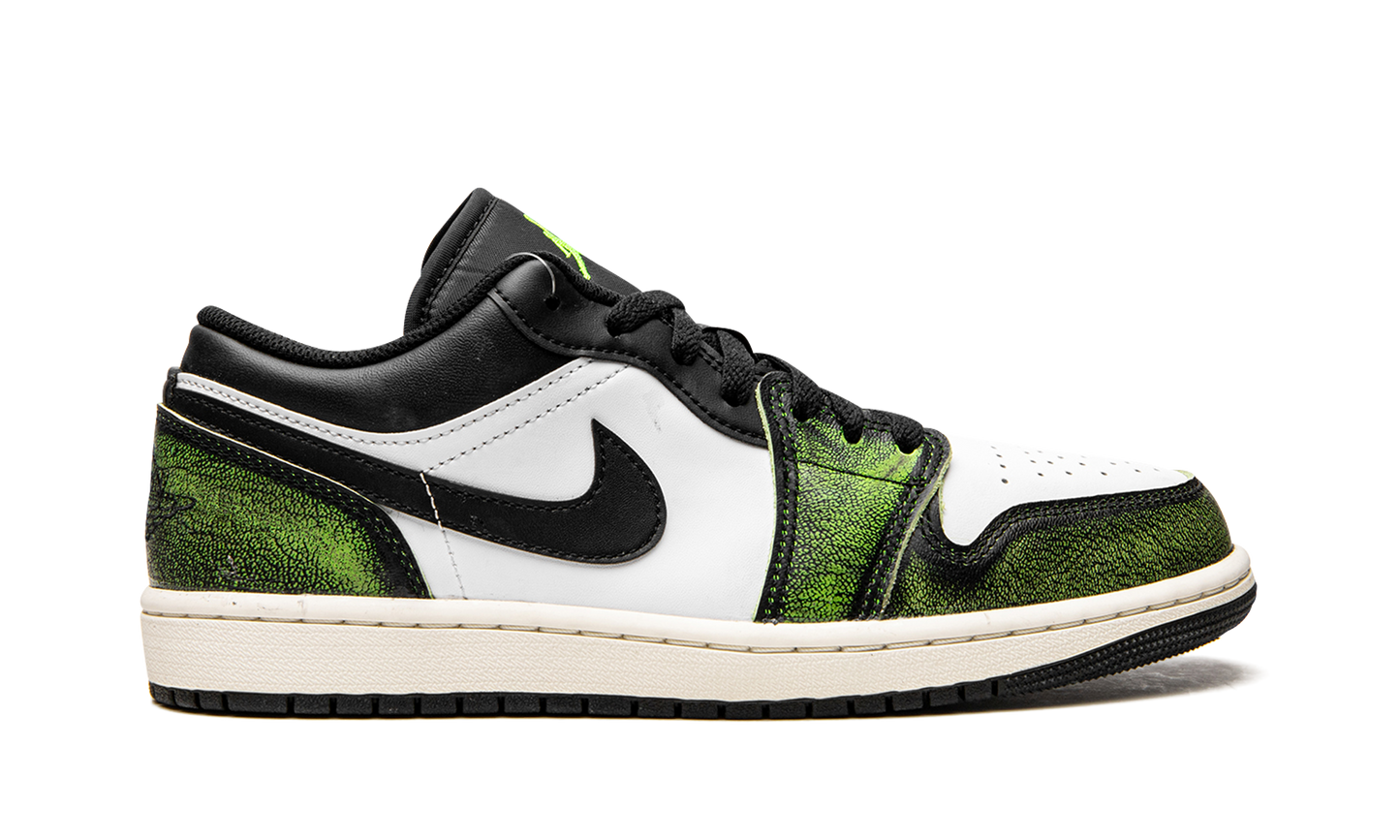 Air Jordan 1 Low SE  Wear Away - Electric Green