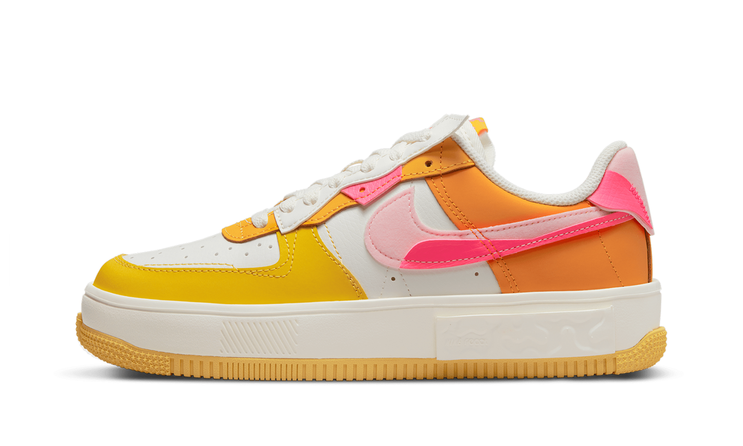AIR FORCE 1 FONTANKA MNS WMNS  Summit White/Solar Flare/Medium Soft Pink/Hyper Pink