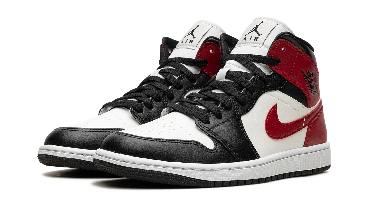 AIR JORDAN 1 MID WMNS  Black Toe