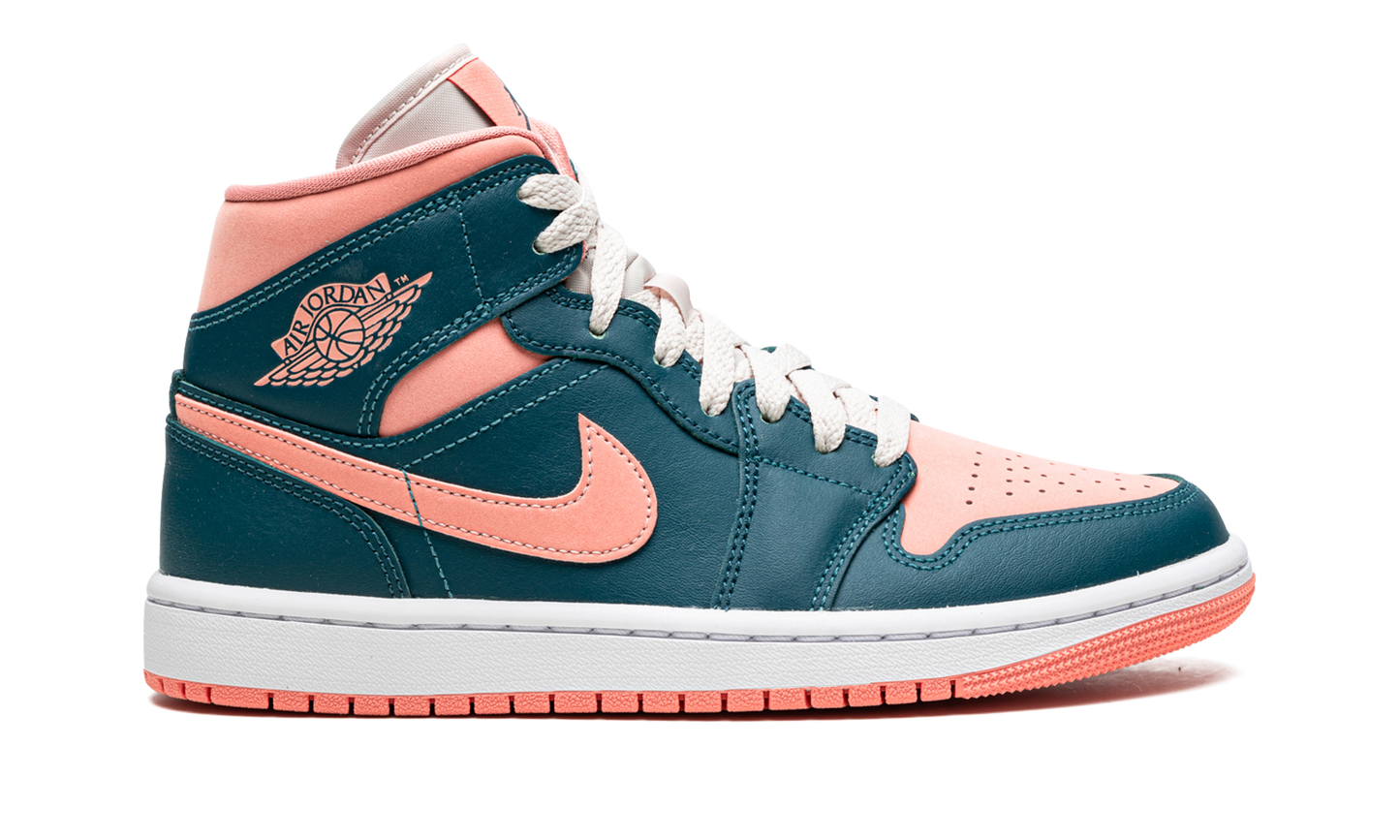 AIR JORDAN 1 MID WMNS  Dark Teal Green