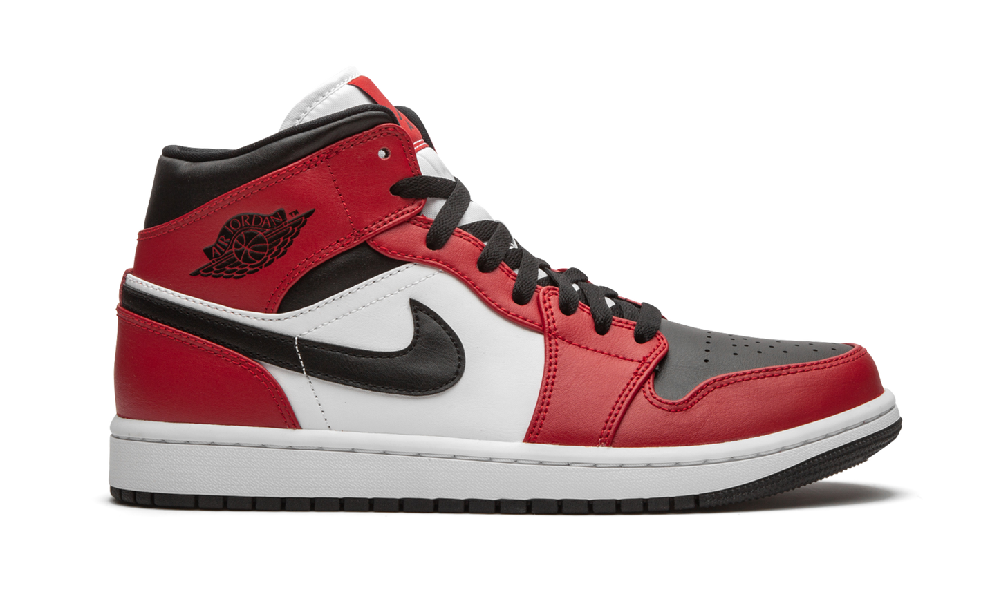 Air Jordan 1 Mid  Chicago Black Toe