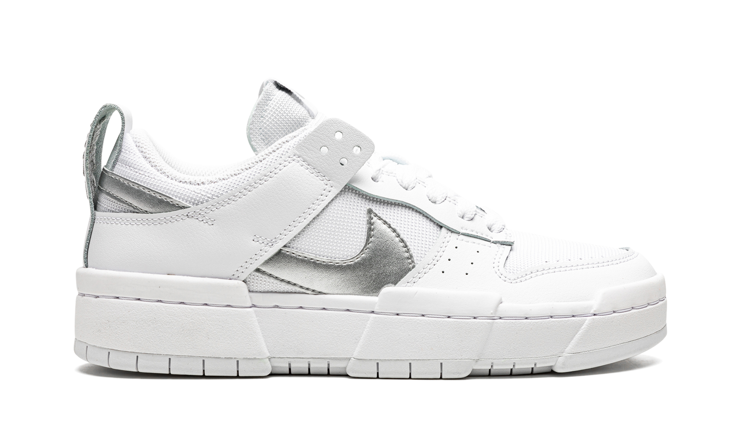 DUNK LO DISRUPT MNS WMNS  White Silver