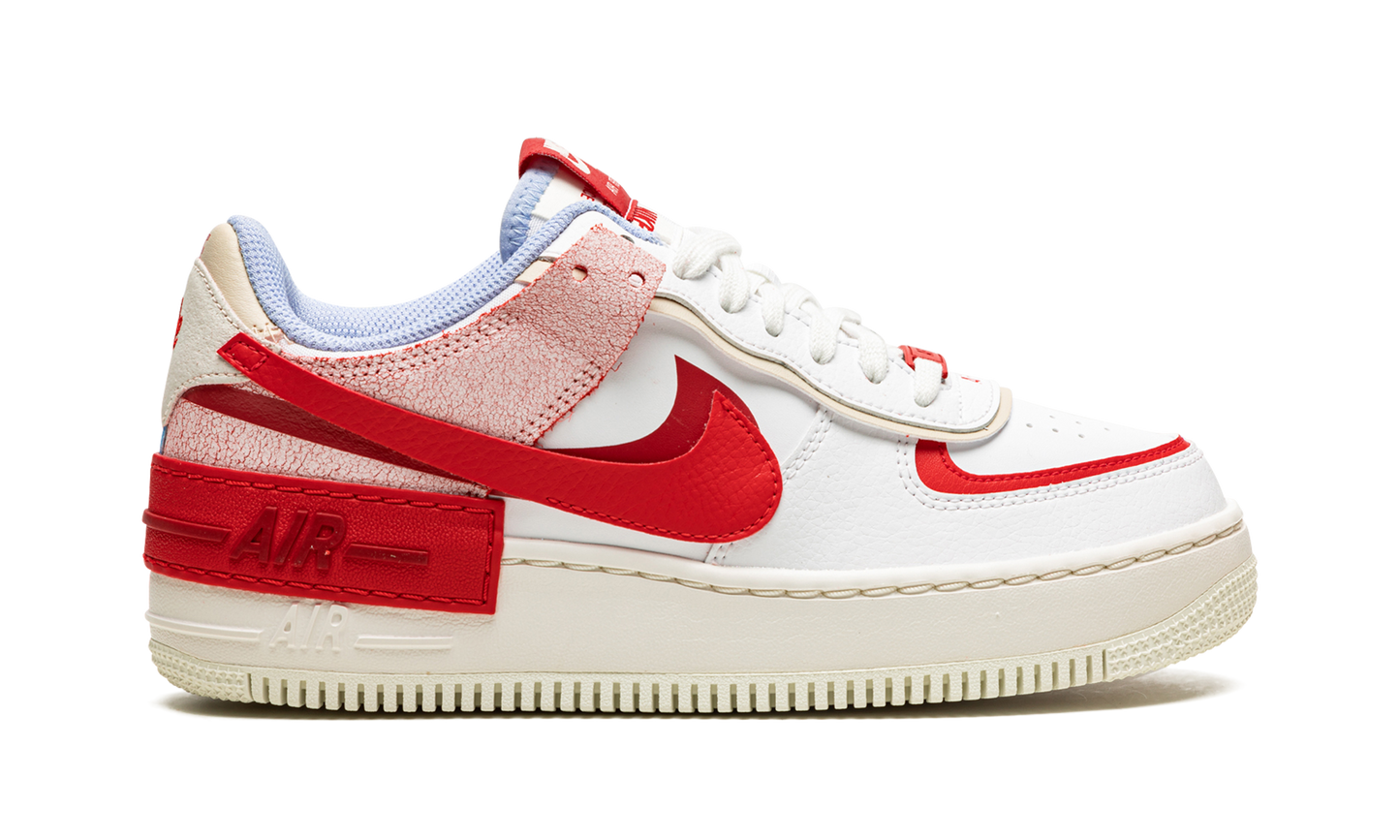 AIR FORCE 1 LO SHADO MNS WMNS  Red Cracked Leather