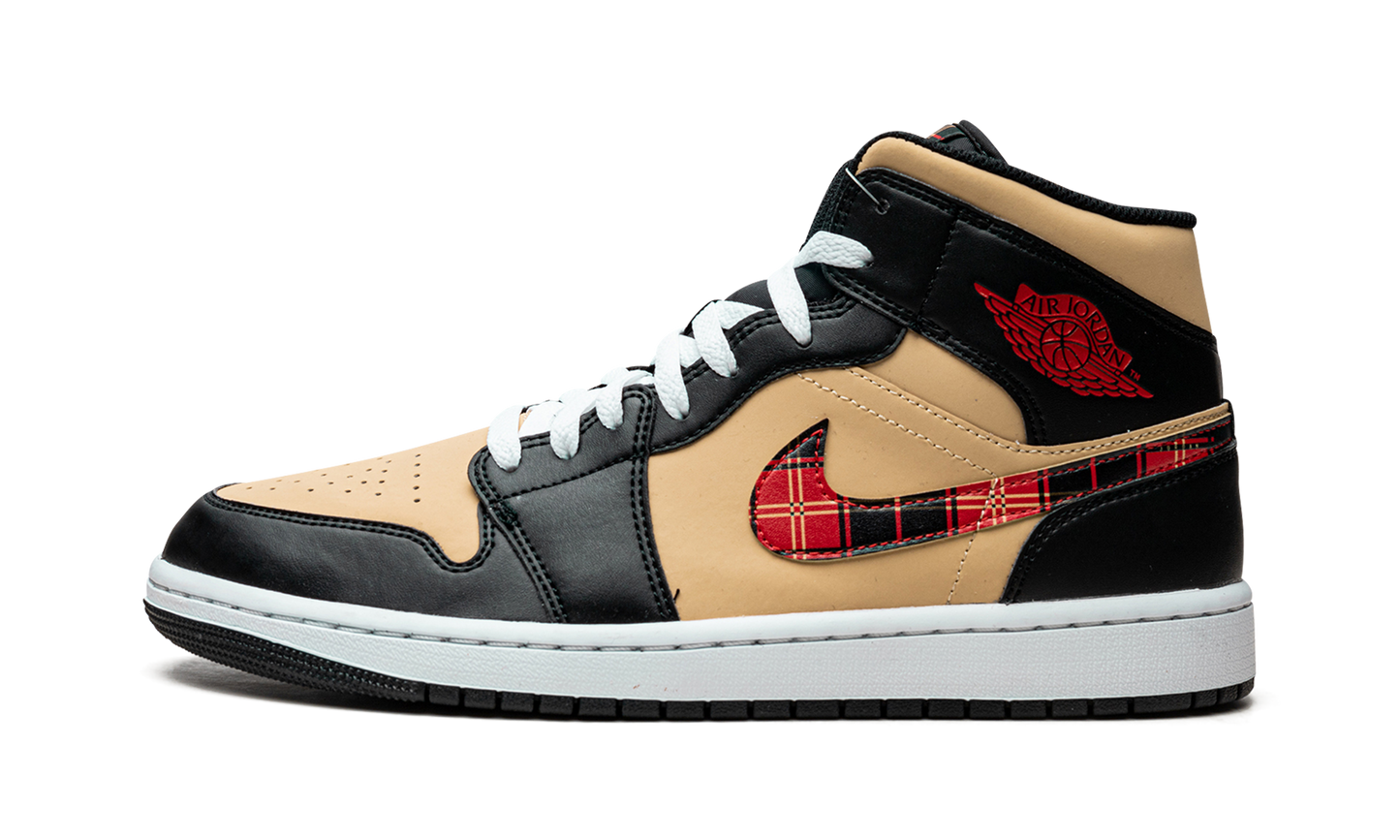 Air Jordan 1 Mid SE  Tartan Swoosh