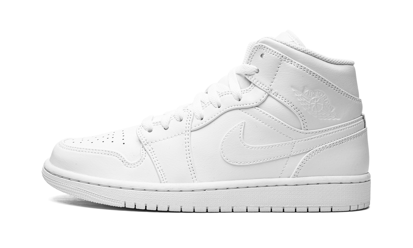 Air Jordan 1 Mid  Triple White