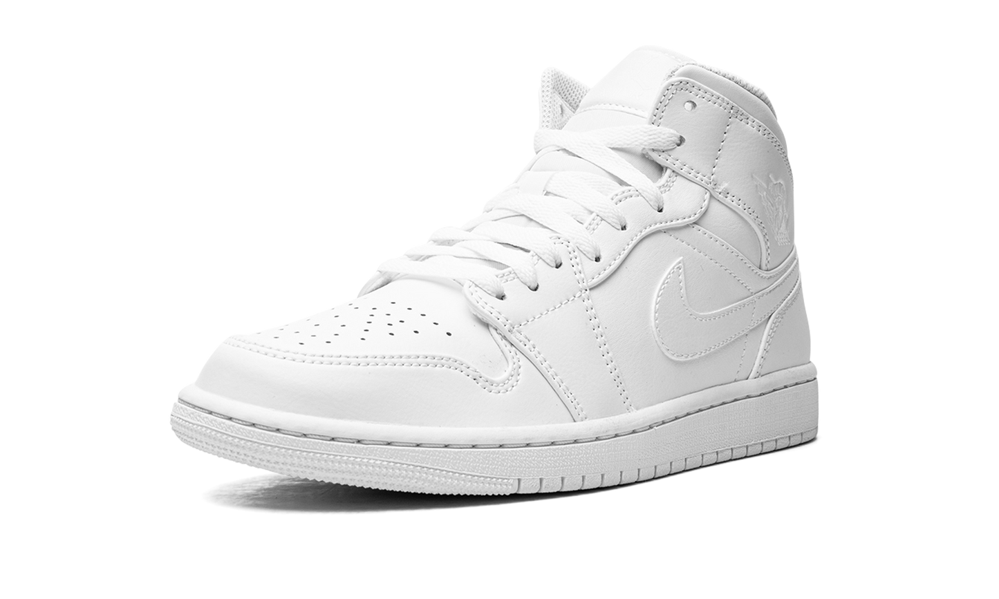 Air Jordan 1 Mid  Triple White