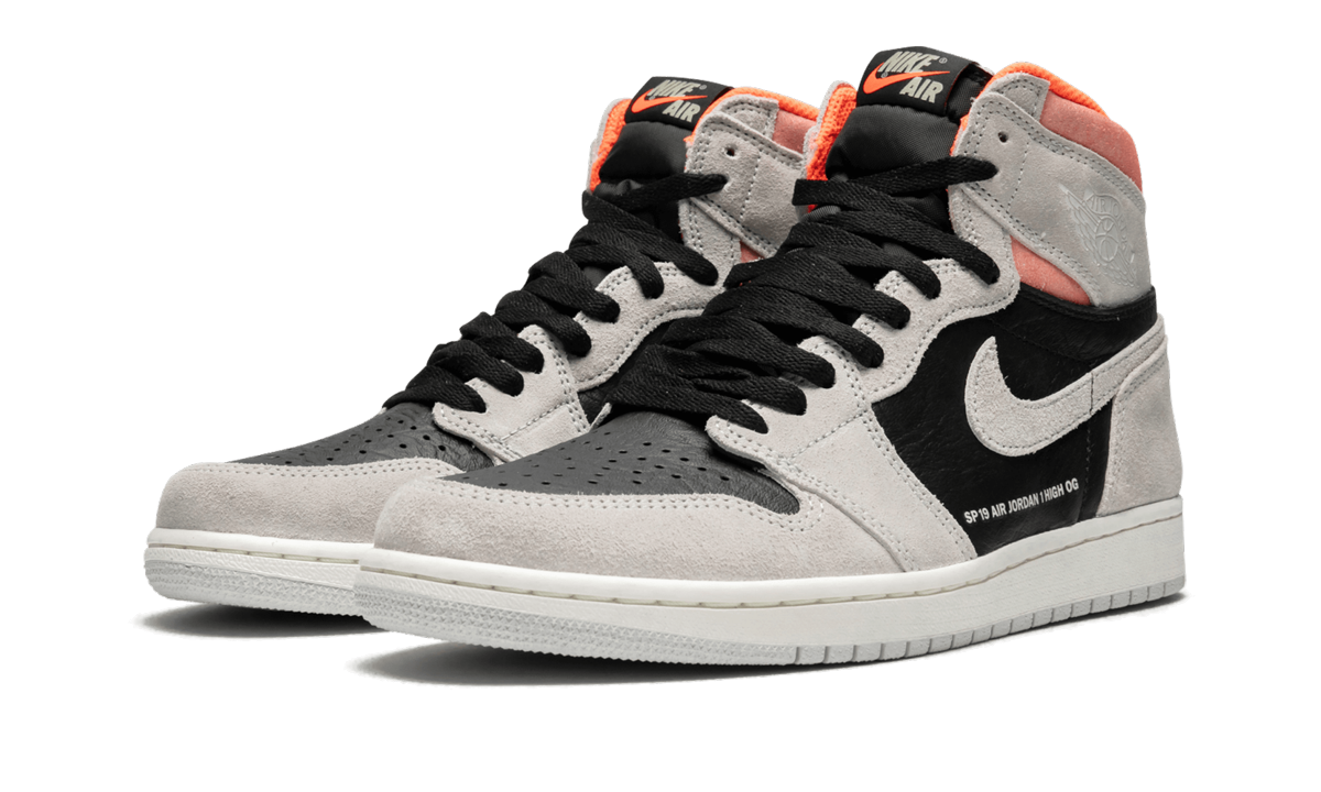 Air Jordan 1 Retro High OG  Neutral Grey/Hyper Crimson