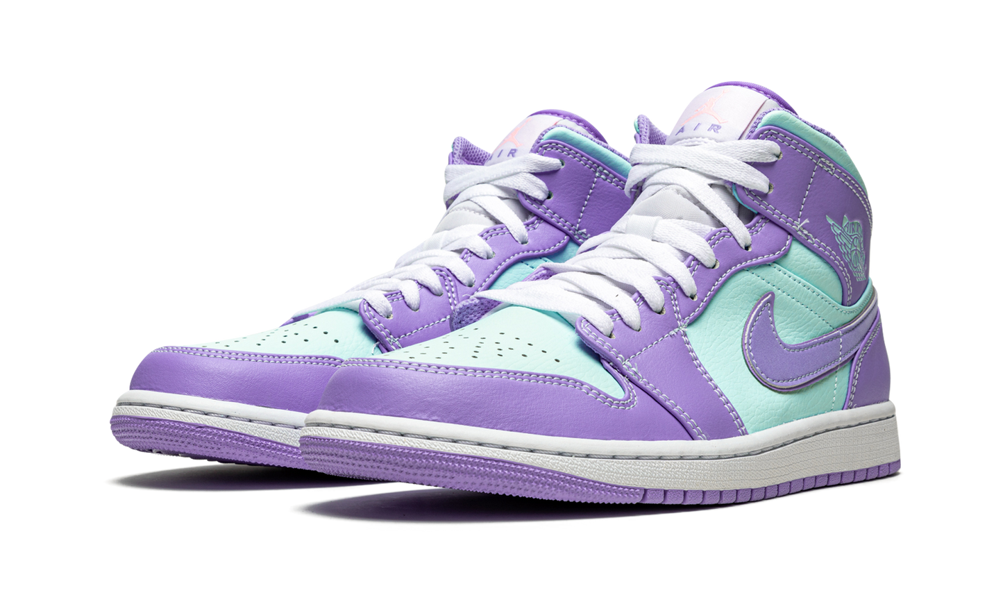 Air Jordan 1 Mid  Purple Pulse / Glacier Blue