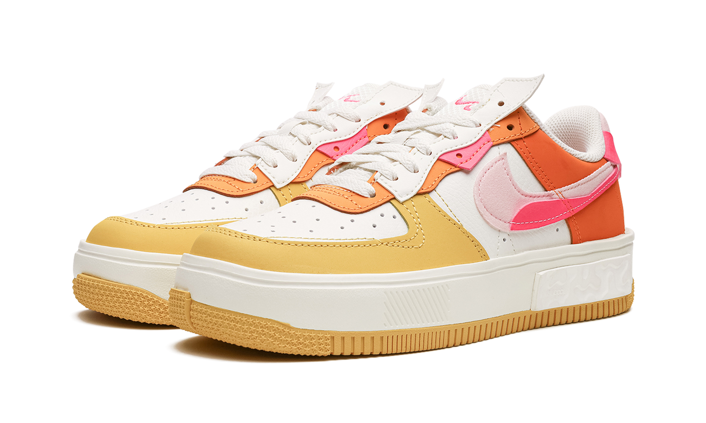 AIR FORCE 1 FONTANKA MNS WMNS  Summit White/Solar Flare/Medium Soft Pink/Hyper Pink