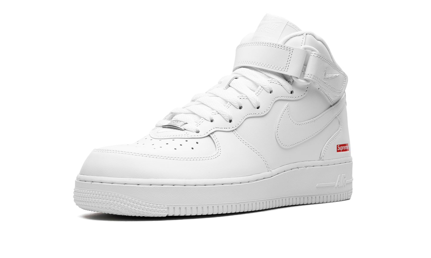 Air Force 1 Mid  Supreme - Mini Box Logo White