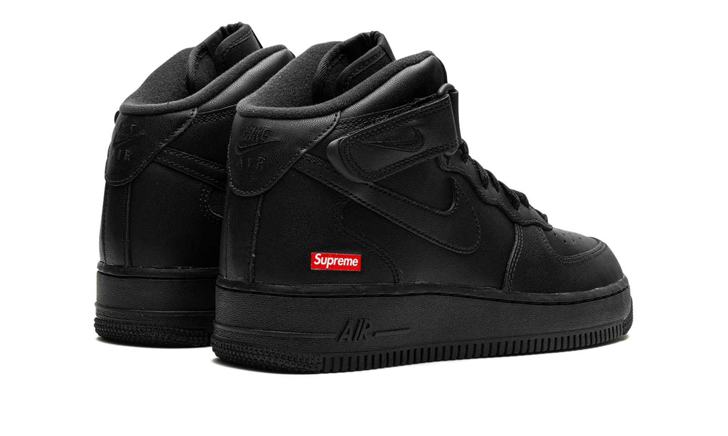 Air Force 1 Mid  Supreme - Mini Box Logo Black