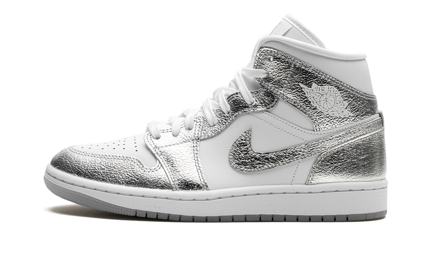 Air Jordan 1 Mid SE WMNS  Metallic Silver