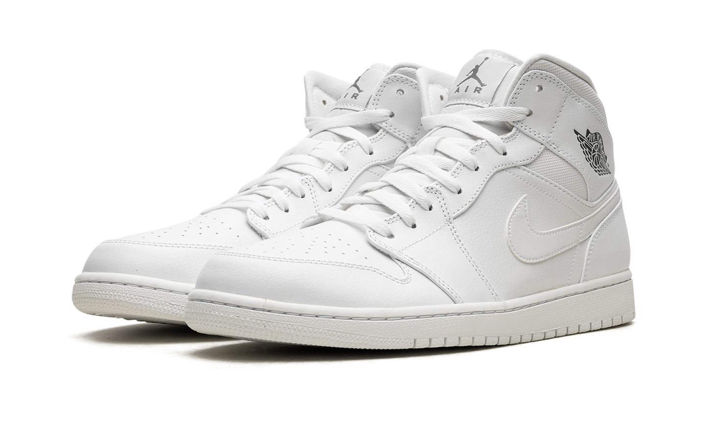 Air Jordan 1 Mid  White / Cool Grey