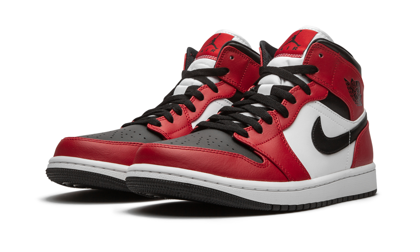 Air Jordan 1 Mid  Chicago Black Toe