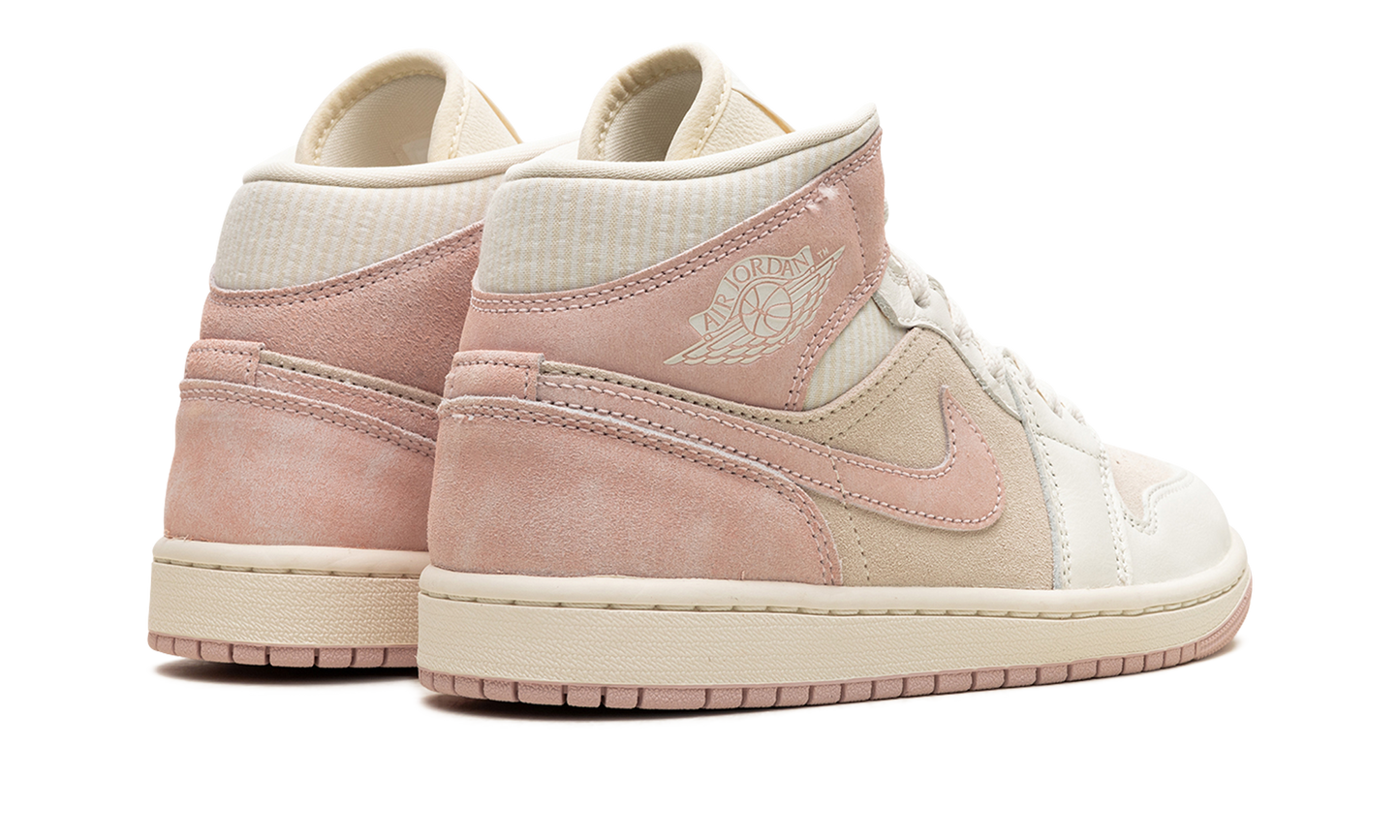Air Jordan 1 Mid SE WMNS  Coconut Milk / Legend Pink