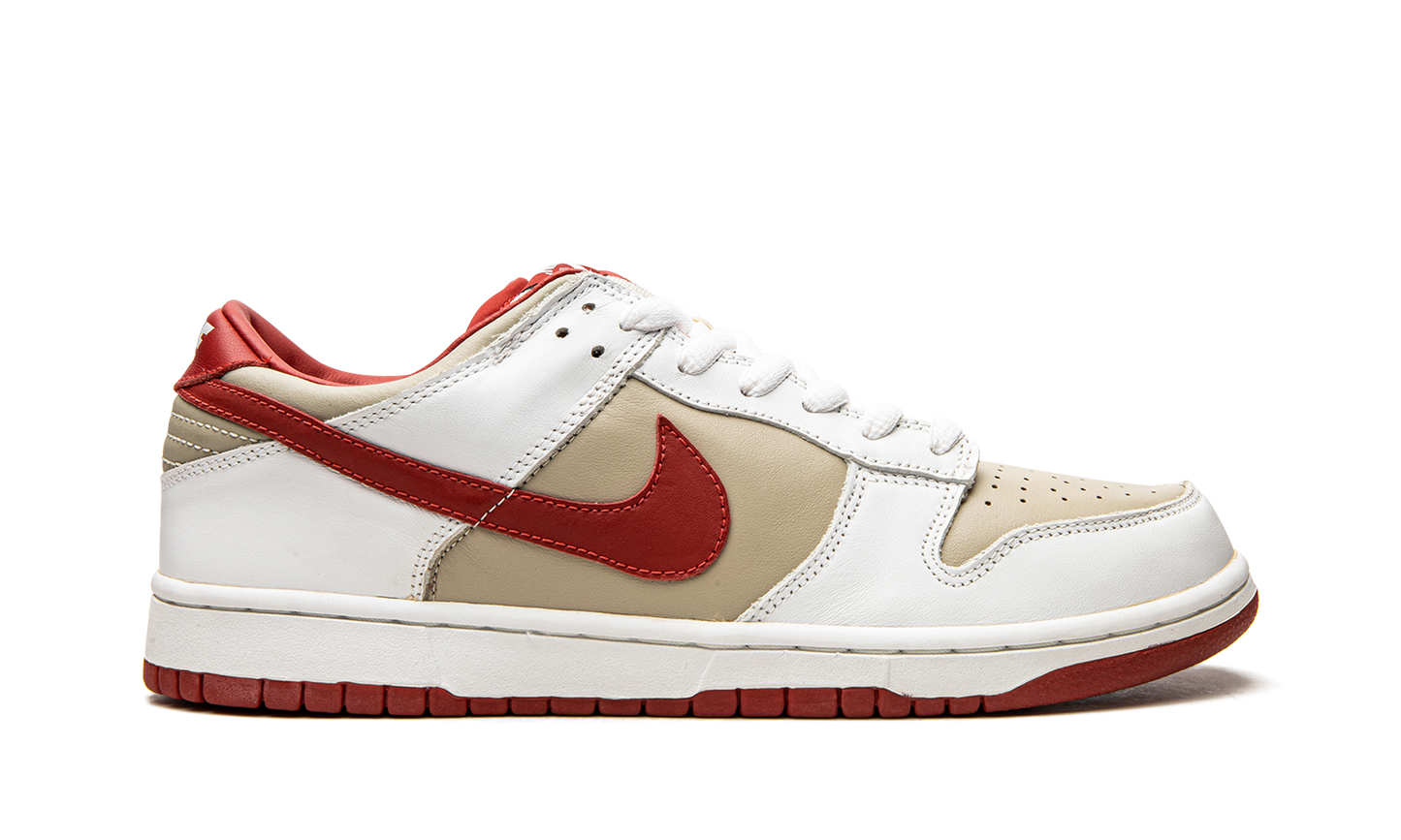 DUNK LO PRO MNS WMNS  Light Stone Varsity Red