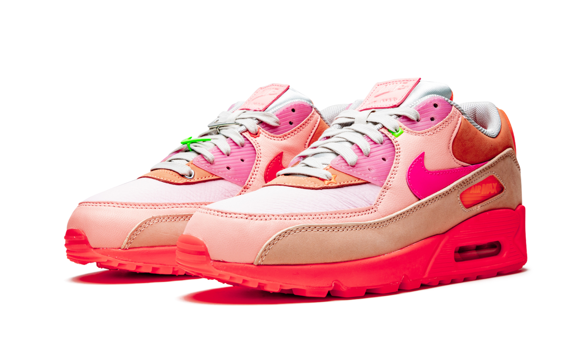 AIR MAX 90 PRM WMNS  Platinum Crimson/Bright Purple