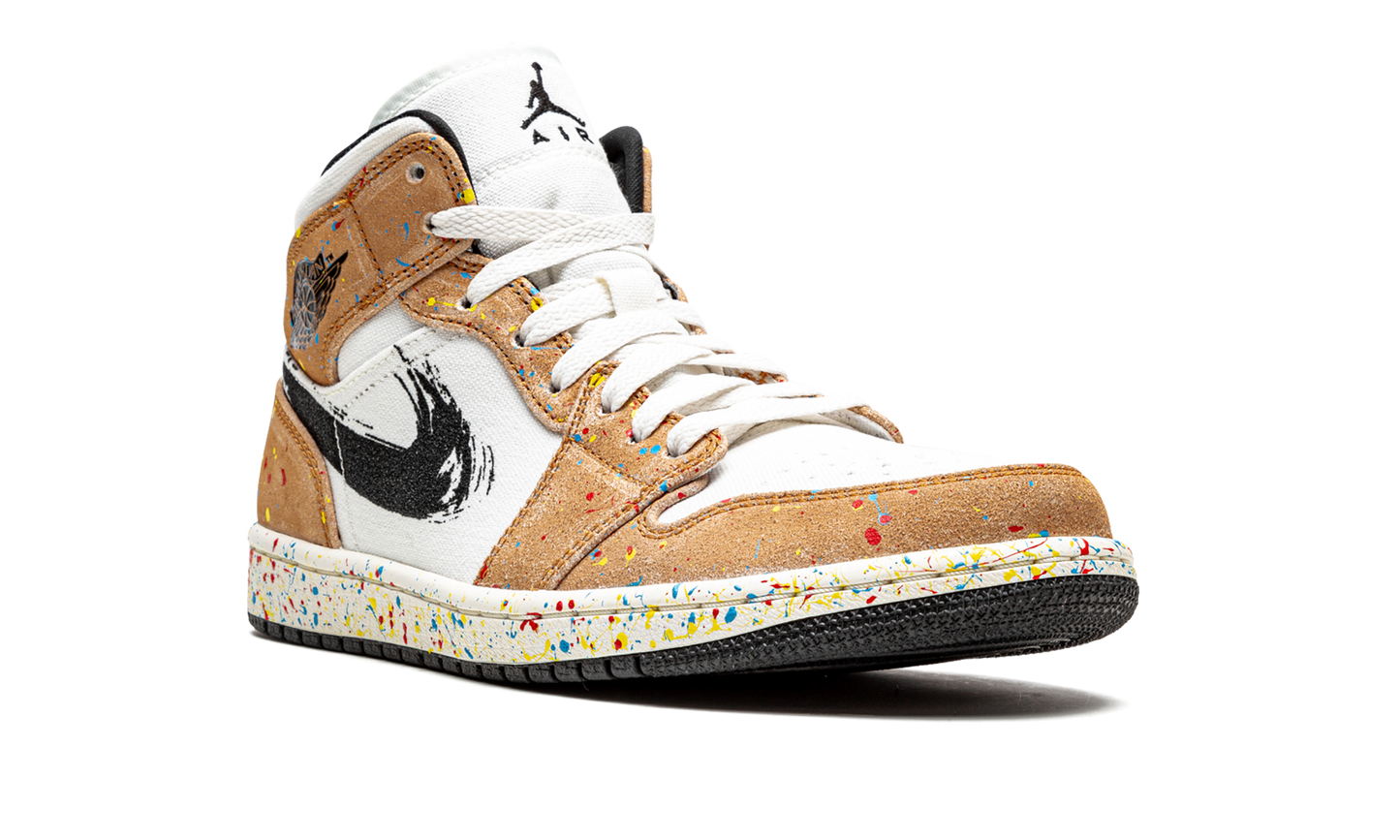 Air Jordan 1 Mid SE  Brushstroke