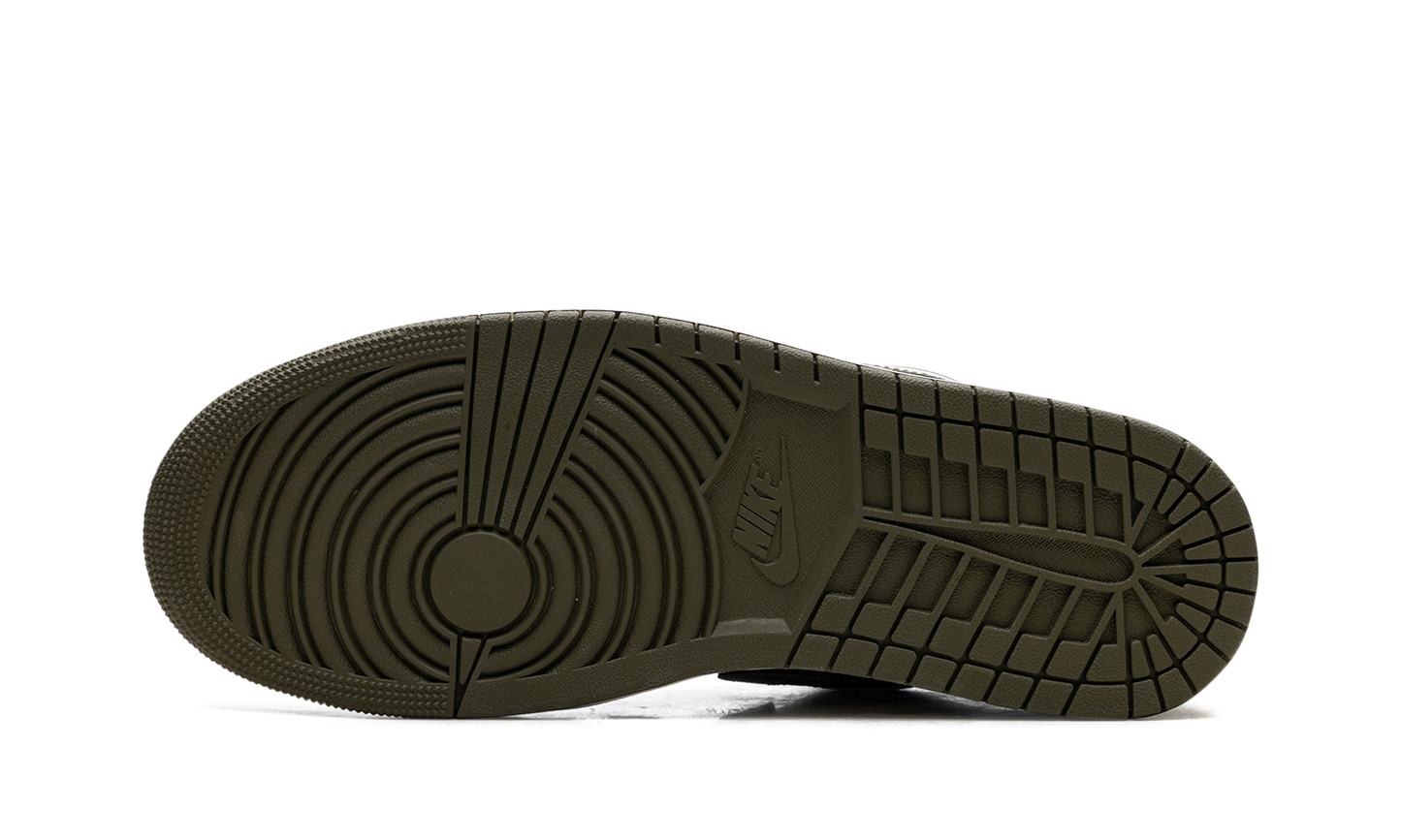 Air Jordan 1 Low  Black Toe Medium Olive