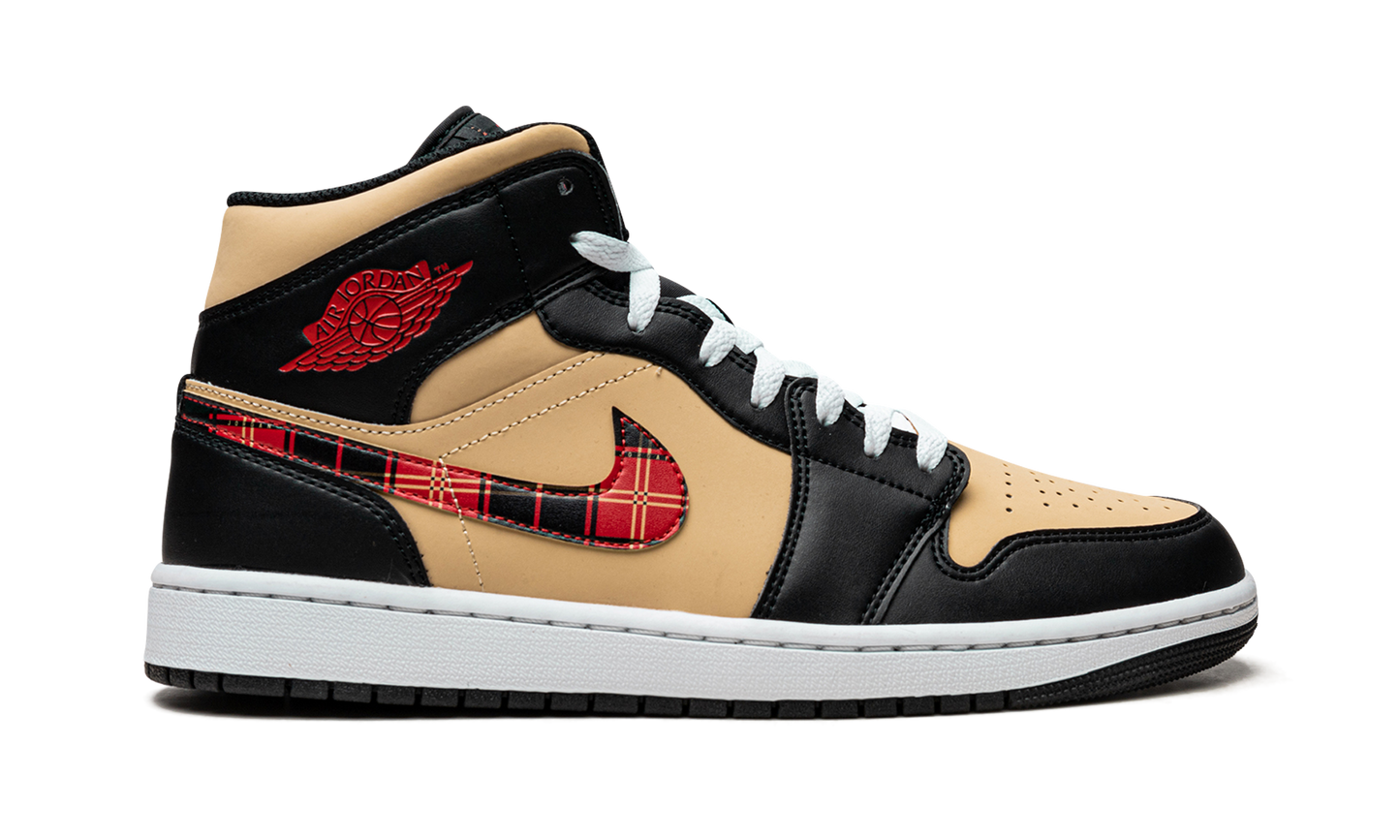 Air Jordan 1 Mid SE  Tartan Swoosh