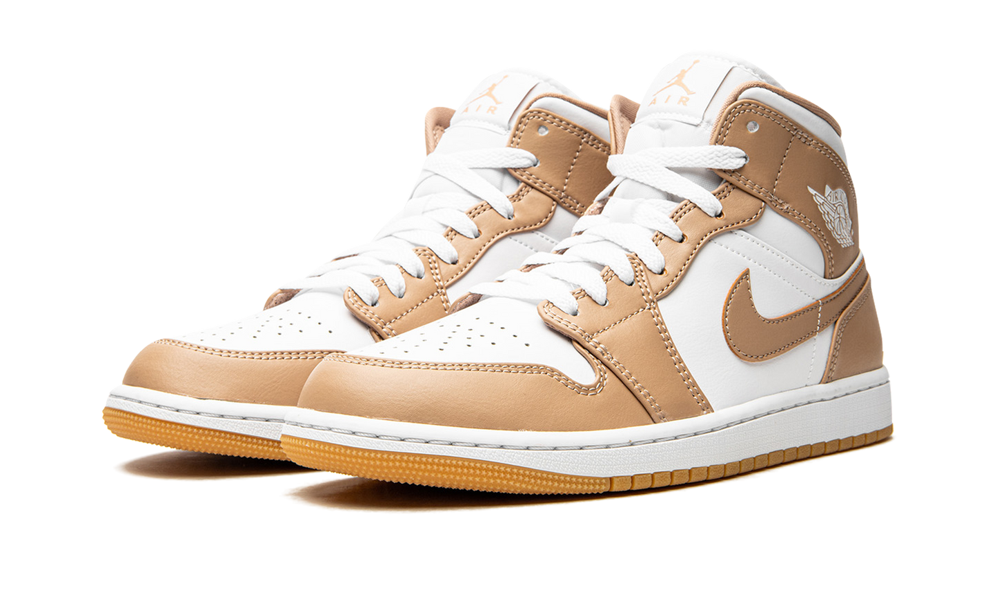 Air Jordan 1 Mid  Tan / Gum