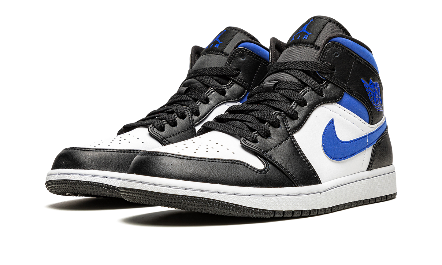 Air Jordan 1 Mid  Racer Blue / Black / White