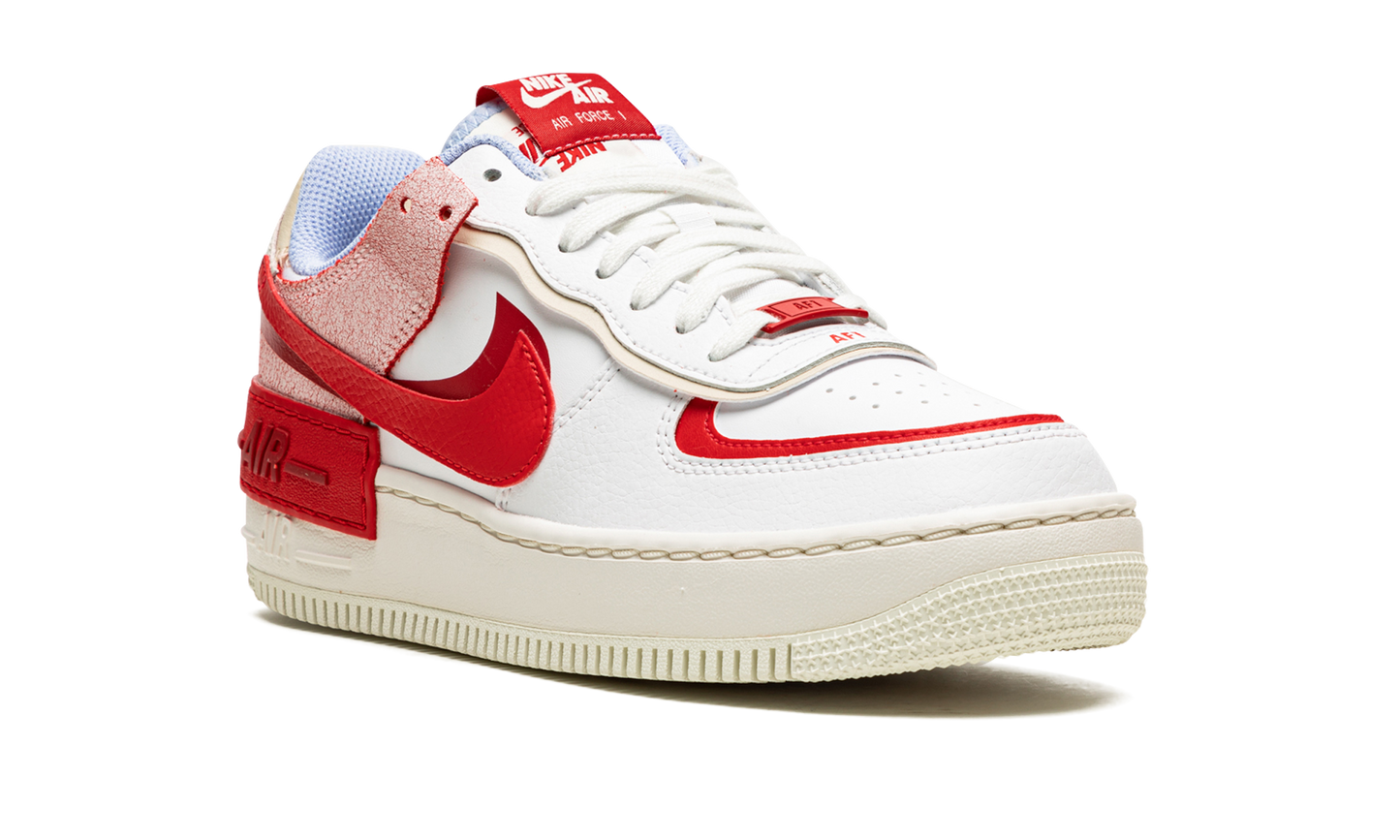 AIR FORCE 1 LO SHADO MNS WMNS  Red Cracked Leather