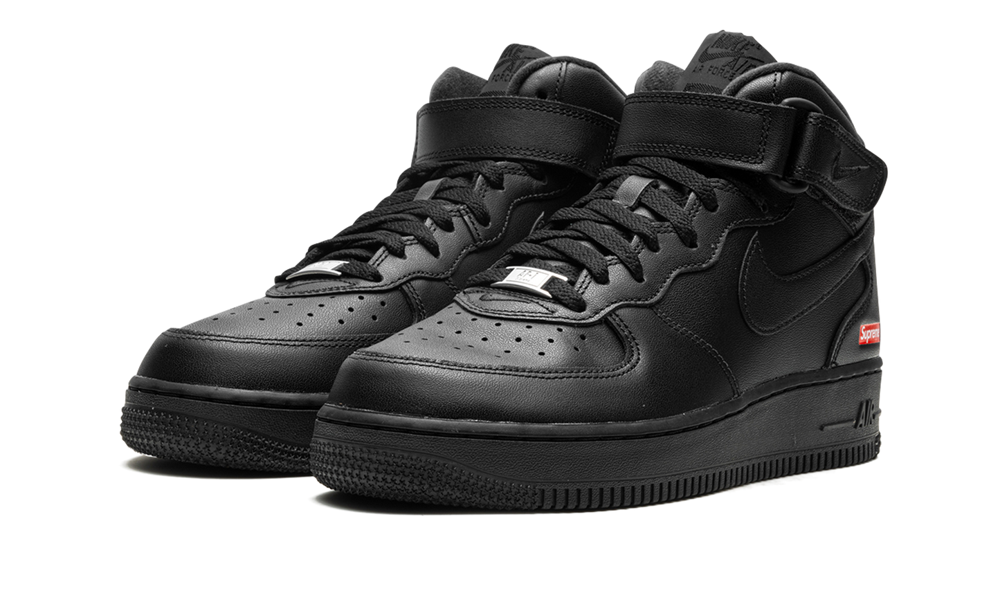 Air Force 1 Mid  Supreme - Mini Box Logo Black