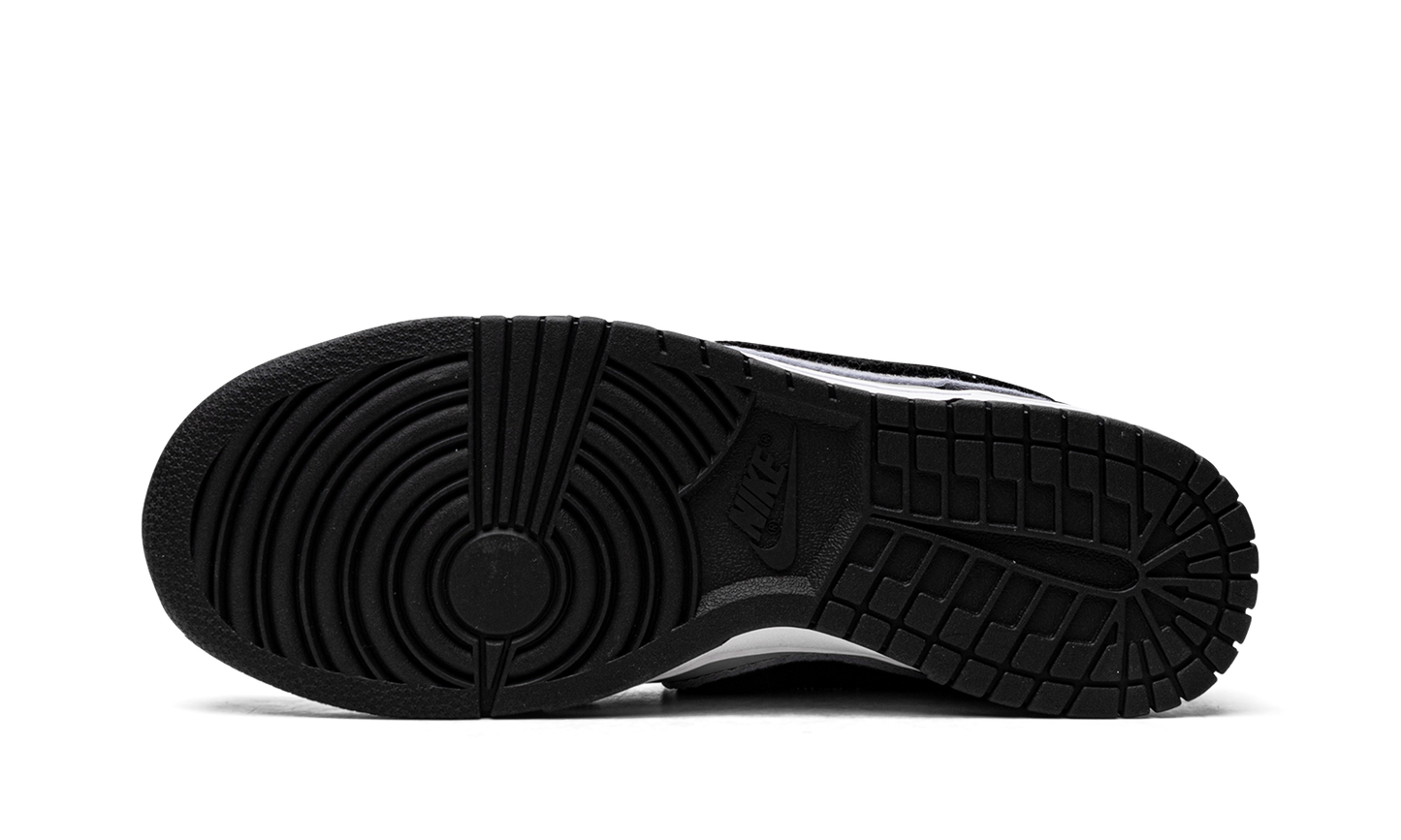 Dunk Low  Chenille Swoosh Black Grey