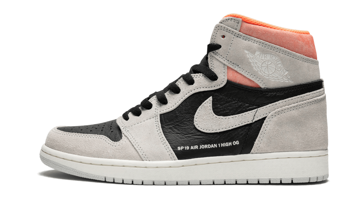 Air Jordan 1 Retro High OG  Neutral Grey/Hyper Crimson