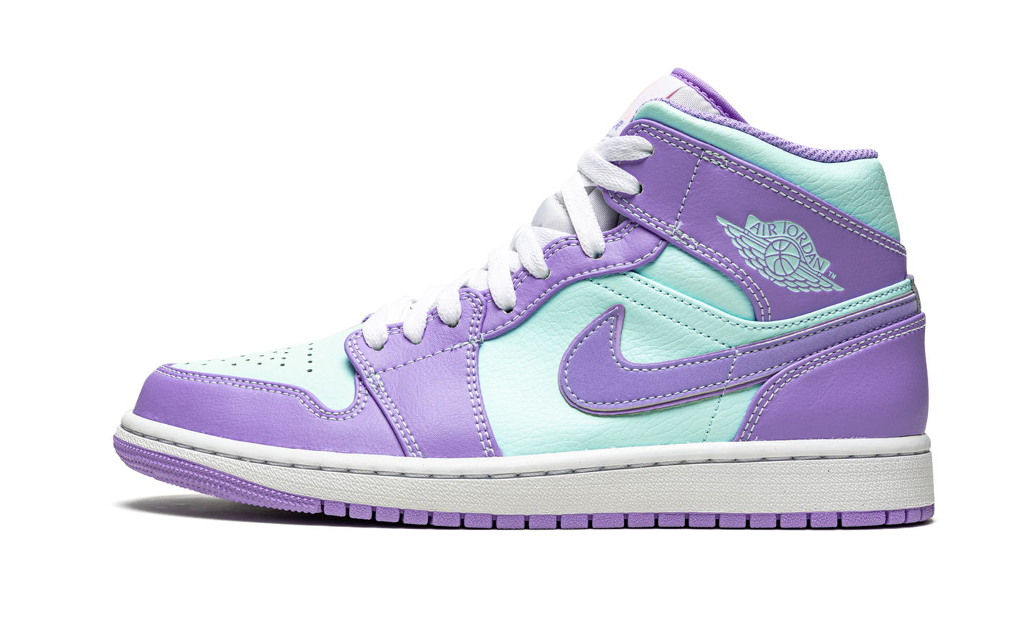Air Jordan 1 Mid  Purple Pulse / Glacier Blue
