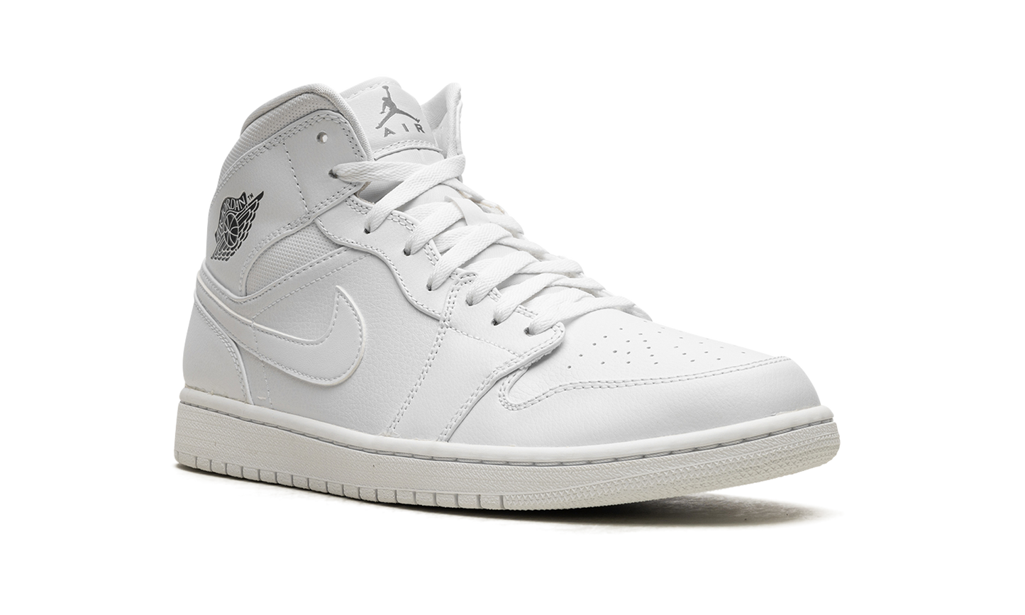 Air Jordan 1 Mid  White / Cool Grey
