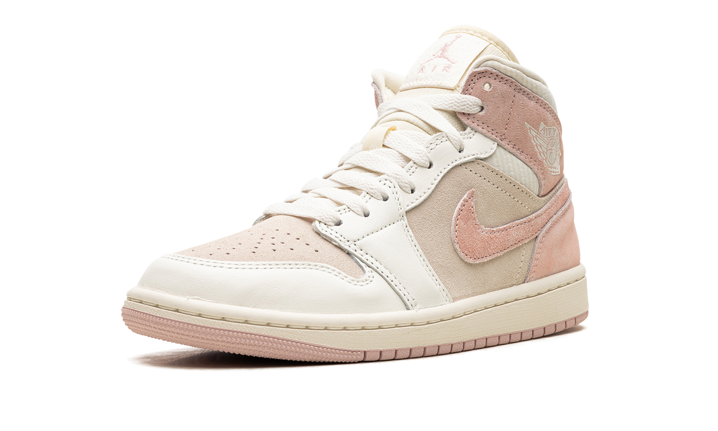 Air Jordan 1 Mid SE WMNS  Coconut Milk / Legend Pink