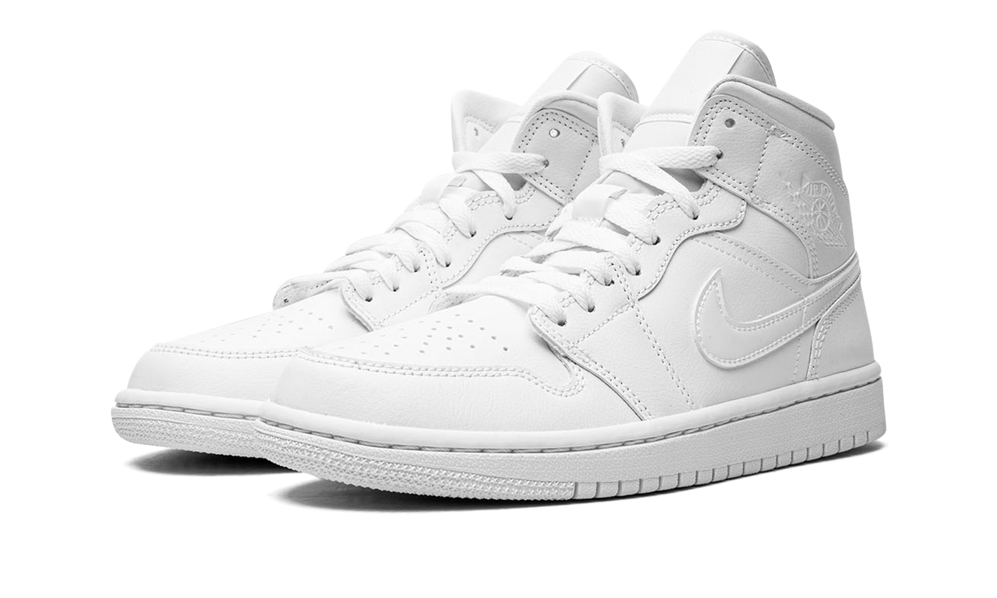 AIR JORDAN 1 MID WMNS  Triple White 2022