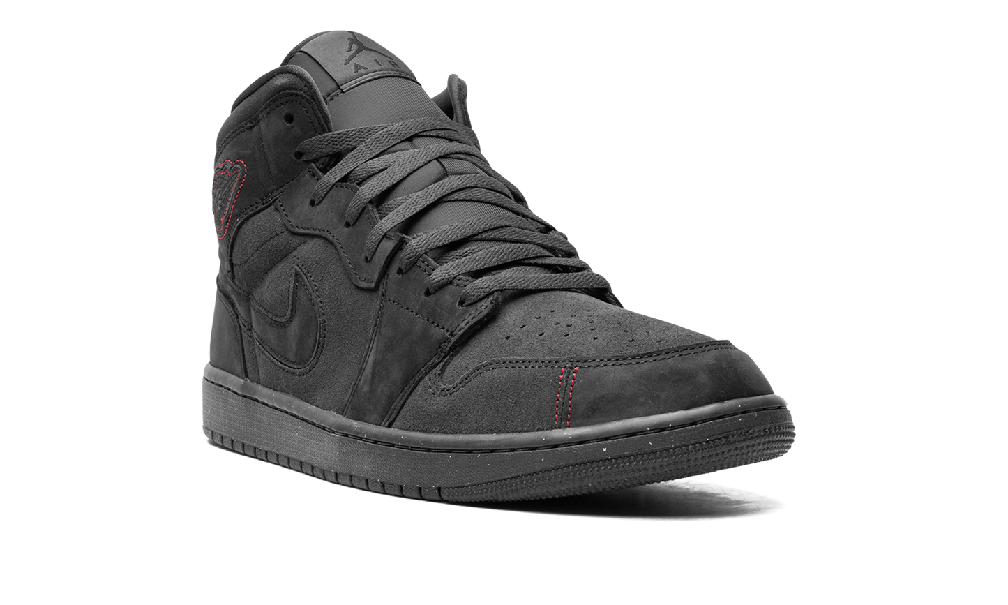 Air Jordan 1 Mid SE Craft  Dark Smoke Red