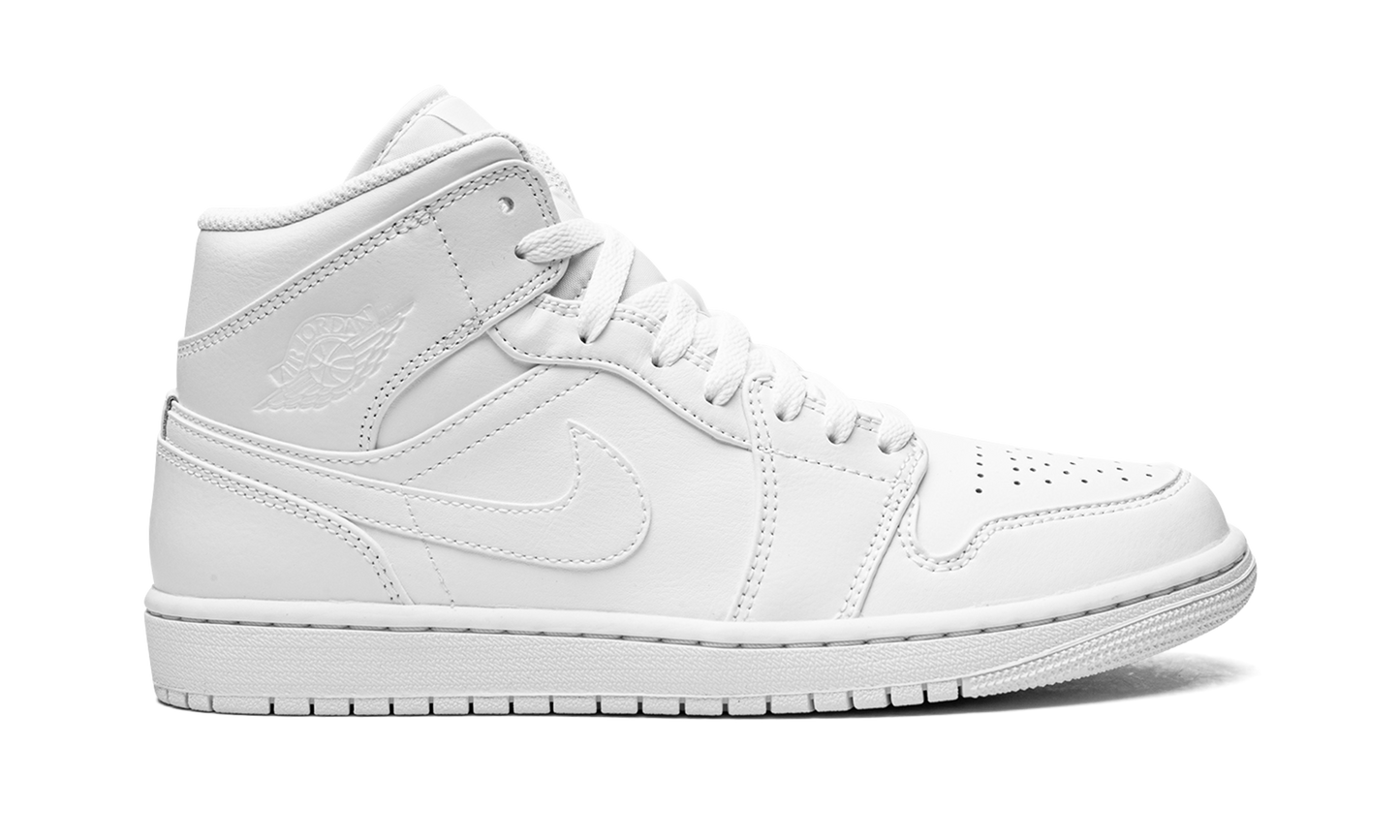 Air Jordan 1 Mid  Triple White