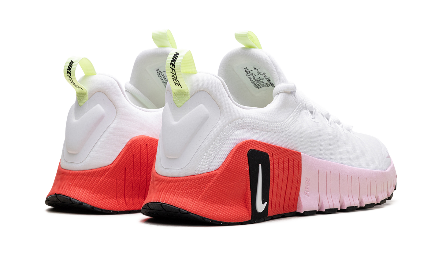 Free Metcon 6 WMNS  White Barely Volt Bright Crimson Pink Foam