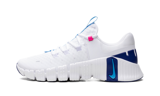 Free Metcon 5  White Aquarius Blue