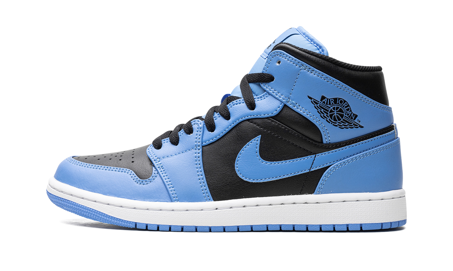 Air Jordan 1 Mid  University Blue Black