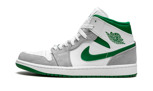 Air Jordan 1 Mid SE  Grey / Pine Green / White